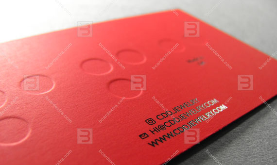 Carte de visite pour la société de bijoux FR