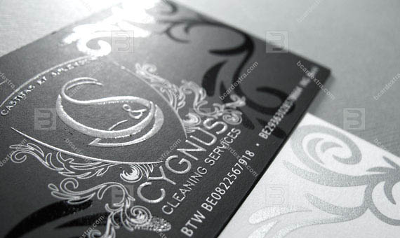 Carte de visite sérigraphie «CYGNUS» duplex